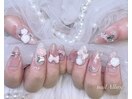 レース バラ リボン ガーリー