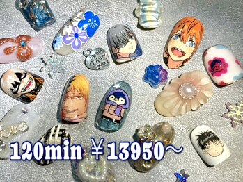 ゆびノさきの写真/《パラジェル認定サロン》Artやり放題 60分¥7950～◆圧倒的な再現力と可愛さ！痛ネイル/キャラ/３DArtもOK!