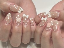 ジェミーネイル シンジュク(Jemiy nail shinjuku)/【Aoi】ガーリードット¥9680