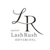 マツエク LED まつげパーマ アイブロウ LashRush ラッシュラッシュ　イオンタウン名西のお店ロゴ