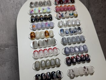 メンズ ネイル トノ(Men's Nail TONO)の写真/ジェルネイルが初めてでも安心！デザインに悩まずにサンプルの中から選ぶだけ♪