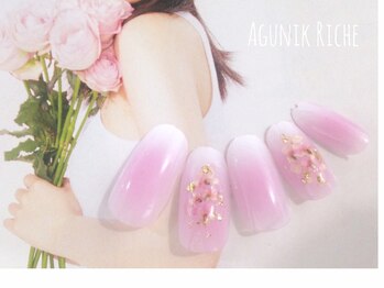 アグニークリッシェ(Agunik Riche)/【押し花ネイル】