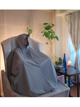 エヌブルー 室見(N.BLUE)/当店のハーブ蒸し風景