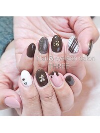 バレンタインネイル