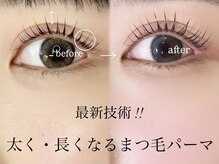 太く長くなる・まつげパーマ/パリジェンヌ/フラットラッシュ
