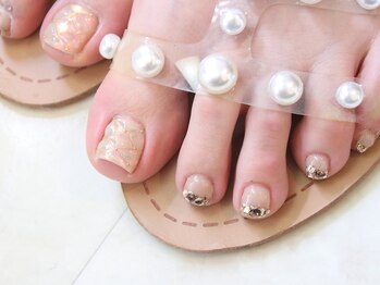 ソウ 難波店 nail salon Sou/Foot☆キルティングnail