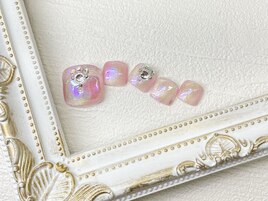 オーロラキラキラネイル☆