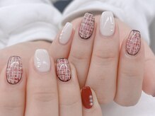 ディーネイル 四条烏丸(D-nail)/【山田】ツイードネイル