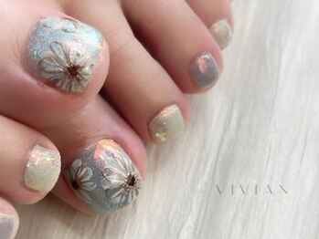 ヴィヴィアン ネイル(Vivian nail)/ぷっくり　フラワー　サマー
