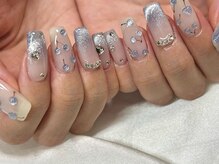 シピ ネイル(Chipi Nail)/アイスブルー×ぷるマグチェリー