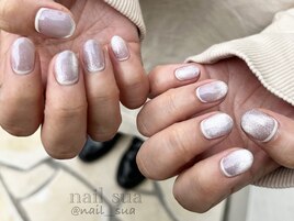 マグネット逆フレンチネイル