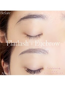 アイマ 北千住(imma)/アイブロウ+フラットラッシュ120