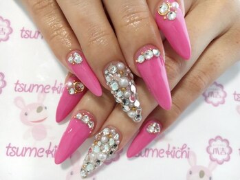 ネイルサロン 爪吉/ビビットPINKが今の気分♪