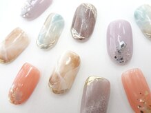 ネイルサロン クイール 小山店(NAIL SALON QUILL)/大理石ワンカラー