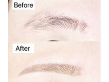 【完成】眉ワックスは繰り返すことで形が定着していきます。月に一度のお手入れがオススメです♪