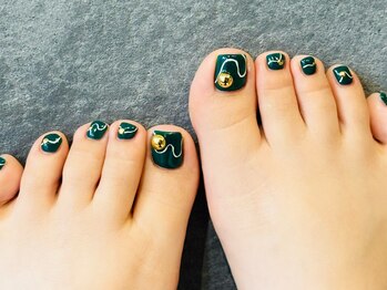 アトリエルタン 堺店(atelier Le Temps)の写真/【新規様全メニュー10%off】 自爪に優しいフィルインベース使用！自店オフ＆ケア無料◎足元からオシャレ♪