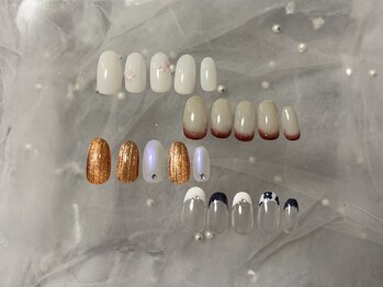 リボン 佐野店(Ribbon)の写真/【パラジェル取扱店】オフ無料◎シンプルネイル多数♪マグネットやアートをプラスして特別な日のネイルに!!