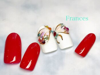 フランセス(Frances)/キラキラバタフライネイル