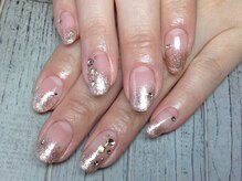 ラウト デコレーションアンドネイルサロン(Lauto Decoration&Nail Salon)/ピンクゴールドネイル