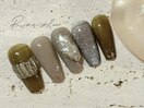 秋のアクセサリーネイル