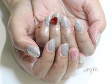 geNe 'n GRUS(ジーン アンド グルス)/ワンカラー＋フラッシュネイル