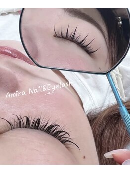 アミーラ(Amira)/Lカール中華風ワンホンマツエク