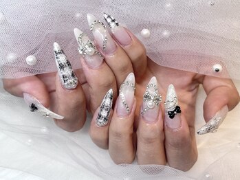 モカ 京橋(moca)/【Ayano】ツイードネイル