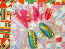 ラルネイル 大宮(Lull. nail)/＃華やか＃ニュアンス#お正月