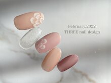 スリー(THREE)/Feb.2022/nail design