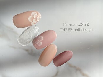 スリー(THREE)/Feb.2022/nail design