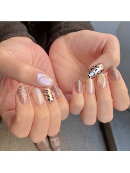 アイピー(I.P)/ヒョウ柄ネイル*3980円