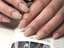 アース ネイルアンドアイラッシュ 甲府昭和店(HAIR & MAKE EARTH Nail&Eyelash)/根元ラメライン　6900円