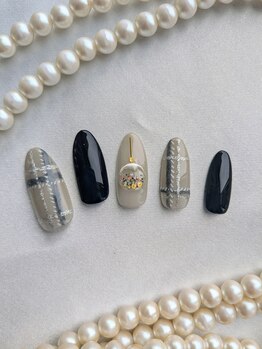 チェック&クリスマスネイル