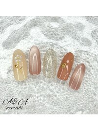 パールフラワーネイル