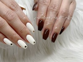 バレンタインネイル