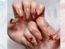 ピオミエルネイル 新宿(pio miel nail)/レッドハートバレンタイン