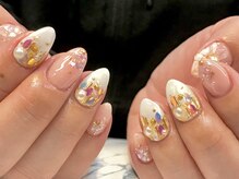 ビービーネイル(BB)/ぷっくりフラワーネイル