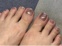 イロ ネイルサロン(iro)/【Foot】ミラーニュアンスネイル