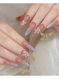 Flowers 3D Nails