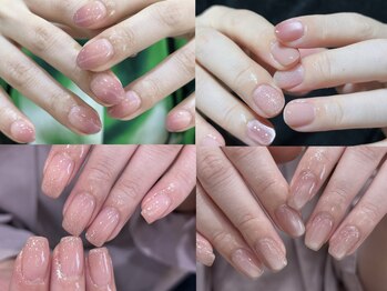 ネイルステーション リンクスウメダ店(NAIL STATION)の写真/シンプルやオフィスネイルにも♪最旬デザインを毎月追加！地爪を削らないパラジェル使用で爪にも優しい☆