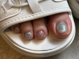 フットネイル ニュアンスネイル