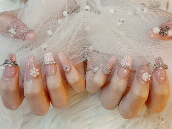 キレイエ ネイルズ(KIREIE NAILS)/ツイード 雪 冬ネイル