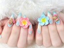 お花★サマーネイル