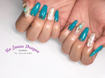 アン ジョーヌドラゴ/【自爪ネイル】ターコイズネイル