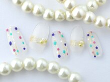 ティアリーネイル コレットマーレ店(Tiary Nail)/カラフルドットネイル