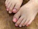 ピンクフットネイル