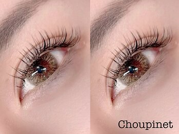 シュピネ(Choupinet)の写真/【カラーエクステ20色以上ご用意♪】フラットラッシュで軽い付け心地♪いつもと違うお目元で垢抜けも◎