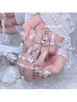 マリンネイル 麻布十番(Marin nail)/チェックネイル