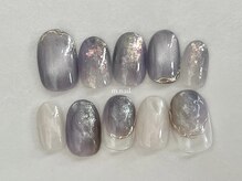 エムドットネイル 池袋(m.nail)/ブルーパープルニュアンス