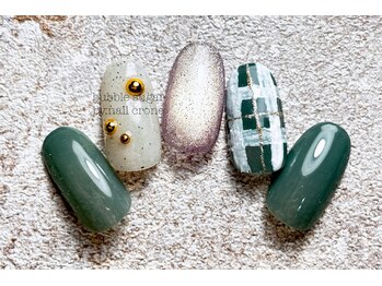 バブル シュガー バイ ネイルクローネ(bublle sugar by.nail crone)/オータムギンガムチェック
